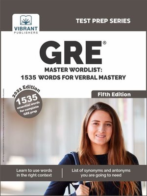 GRE Master Wordlist - ebook